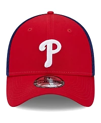 Men's New Era Red Philadelphia Phillies Team Neo 39THIRTY Flex Hat