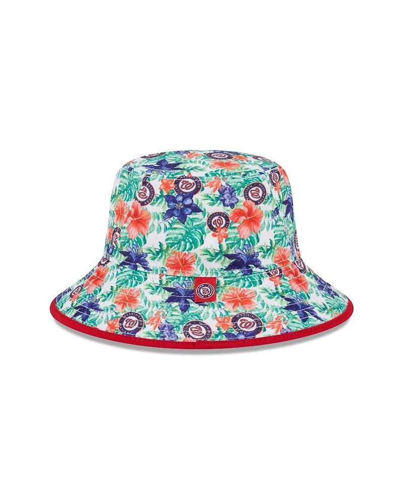 Men's New Era Washington Nationals Tropic Floral Bucket Hat