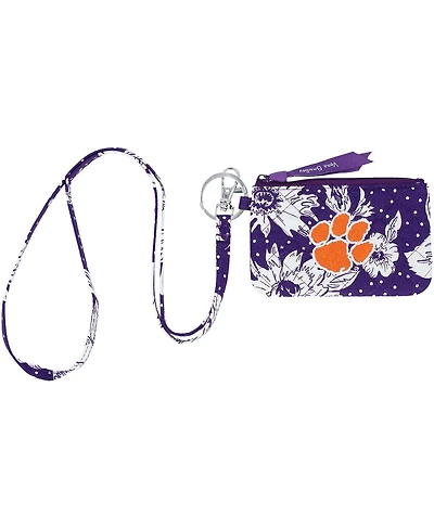 Women's Vera Bradley Clemson Tigers Rain Garden Zip Id Lanyard