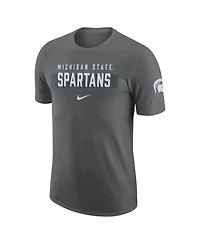 Men's Nike Gray Michigan State Spartans Campus Gametime T-shirt