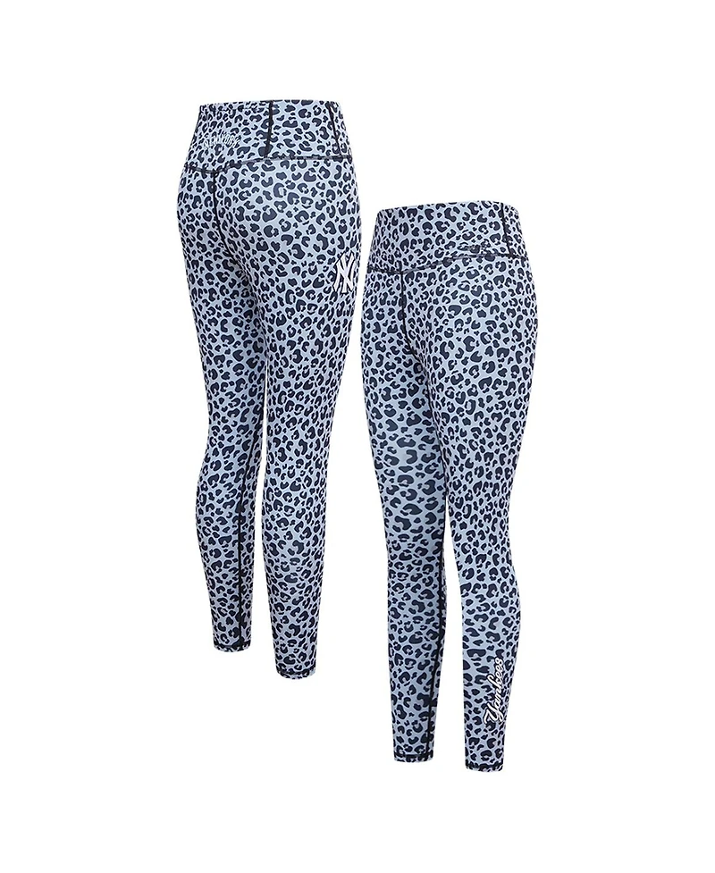 Women's Pro Standard Leopard New York Yankees Allover Print Leggings
