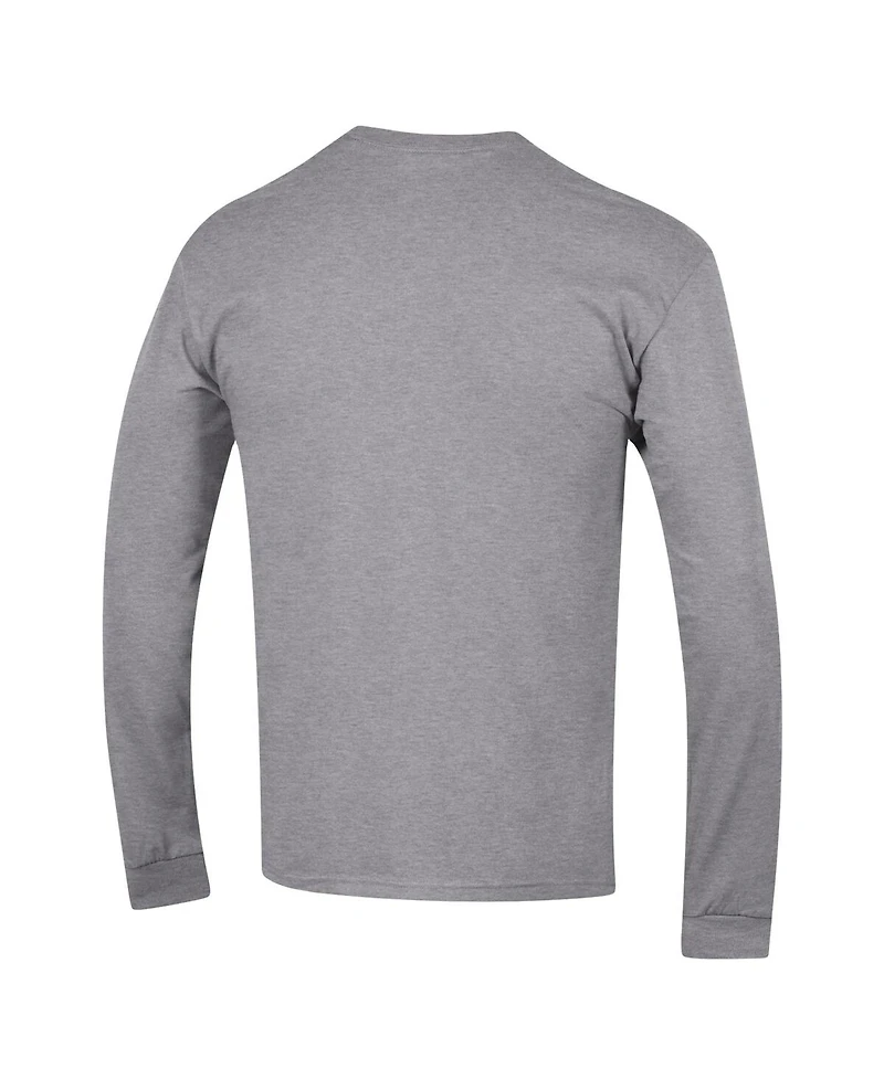 Men's Champion Heather Gray Oklahoma Sooners High Motor Long Sleeve T-shirt