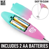 Milk Boss Frother for Coffee With Batteries Included