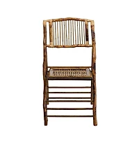 Bamboo Folding Chairs | Set Of 2 Bamboo Wood Folding Chairs