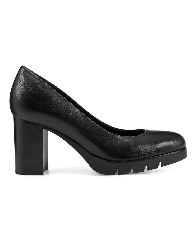 Easy Spirit Women's Eflex Mckay Block Heel Slip-On Dress Pumps