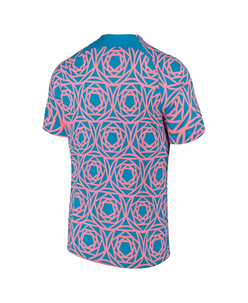 Men's Nike Blue England Women's National Team 2023 Academy Pro Pre-Match Top