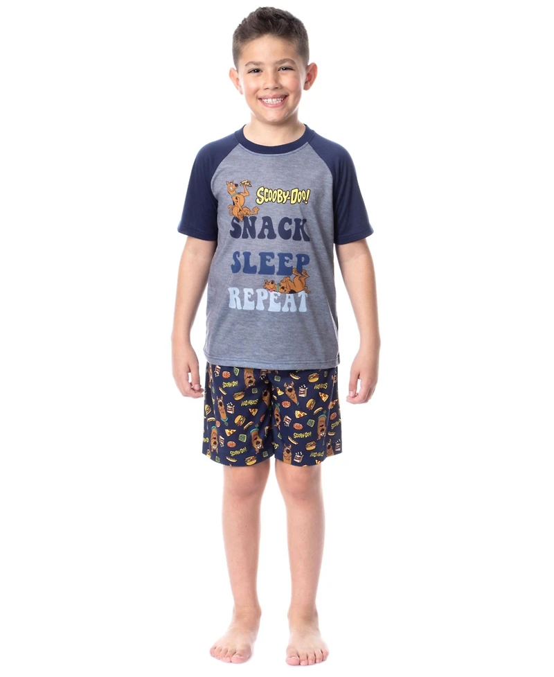 Scooby-Doo Boys Snack Sleep Repeat Scooby 2-Piece Pajama Set