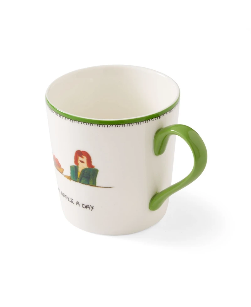 Kit Kemp for Spode Doodles Apple a Day Mug
