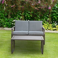 Streamdale Loveseat And Teapoy Mushroom