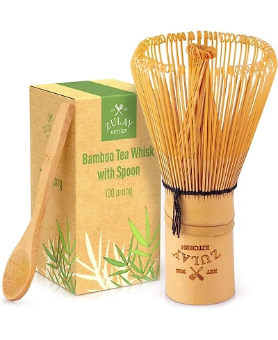 Zulay Kitchen Traditional Matcha Whisk & Spoon