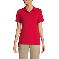 Lands' End Women's Tall Short Sleeve Interlock Polo Shirt