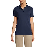 Lands' End Women's Tall Short Sleeve Interlock Polo Shirt