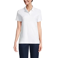 Lands' End Women's Tall Short Sleeve Interlock Polo Shirt