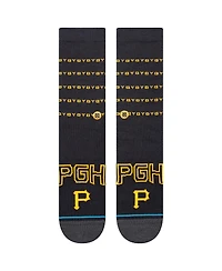 Men's Stance Black Pittsburgh Pirates 2023 City Connect Crew Socks