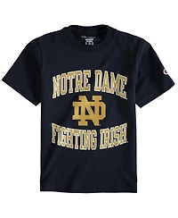 Big Boys Champion Navy Notre Dame Fighting Irish Circling Team Jersey T-shirt