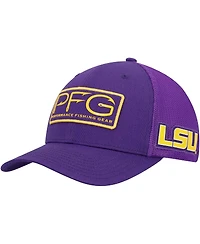 Men's Columbia Purple Lsu Tigers Pfg Hooks Flex Hat