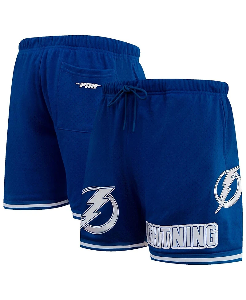 Men's Pro Standard Blue Tampa Bay Lightning Classic Mesh Shorts