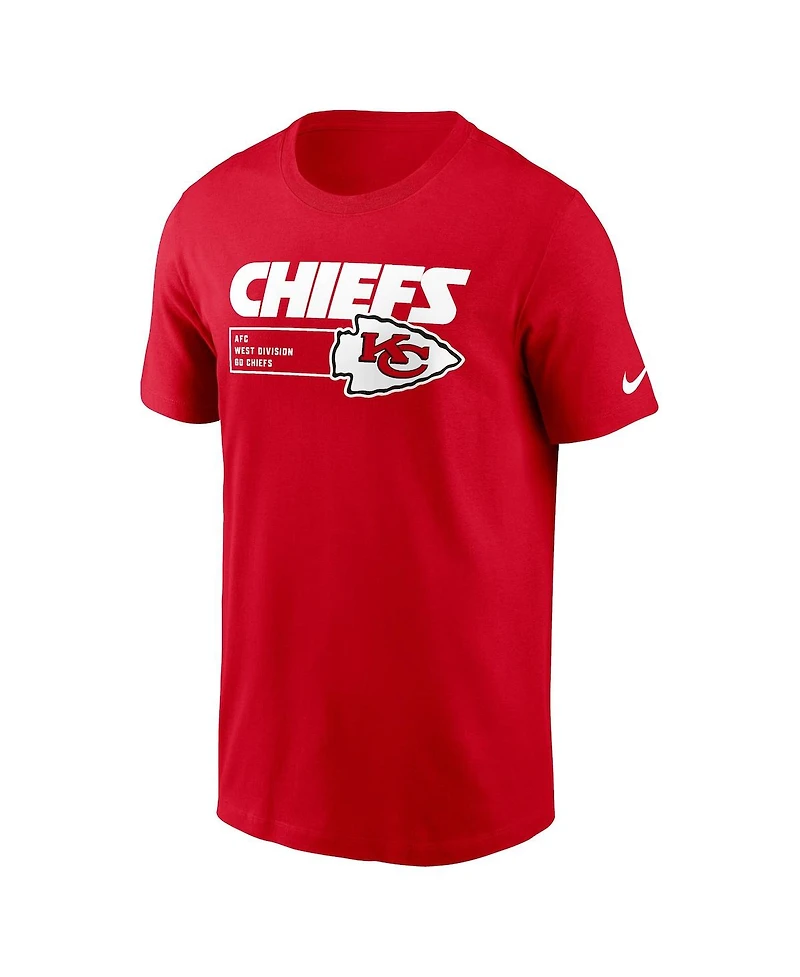 Men's Nike Red Kansas City Chiefs Division Essential T-shirt