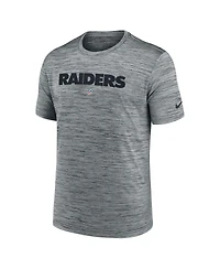 Men's Nike Gray Las Vegas Raiders Velocity Performance T-shirt