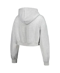 Women's The Wild Collective Heather Gray Lafc Cropped Pullover Hoodie