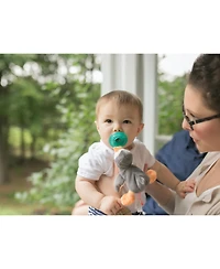 Wubbanub Baby 0 to 6m Pacifier - Grey Penguin