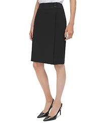 Calvin Klein Women's Faux-Wrap Pencil Skirt