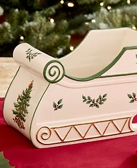 Spode Christmas Tree Figural Sleigh Centerpiece