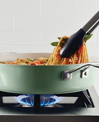 KitchenAid Hard Anodized Ceramic Nonstick 5 Quart Saute Pan with Lid