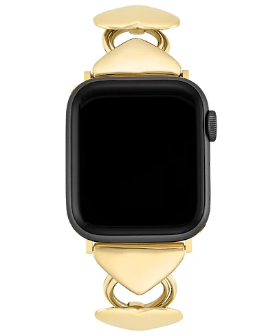 Anne Klein Women's Heart Shaped Alloy Metal Link Bracelet designed for Apple Watch 42mm (Series 1-3 only) & 44/45/46/49mm (Ultra & Ultra 2