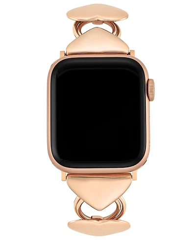 Anne Klein Women's Heart Shaped Alloy Metal Link Bracelet designed for Apple Watch 42mm (Series 1-3 only) & 44/45/46/49mm (Ultra & Ultra 2)