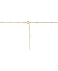 Diamond Accent Cross Pendant Necklace in 14k Gold-Plated Sterling Silver, 16" + 2" extender