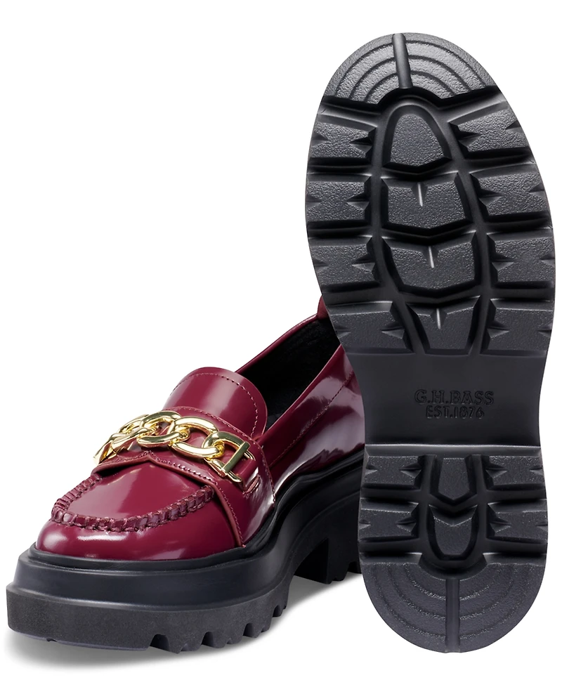G.h.bass Platform Chain Lug Loafer