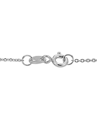 Cultured Freshwater Pearl (7-1/2mm) & Lab-Created White Sapphire Accent 18" Pendant Necklace in Sterling Silver