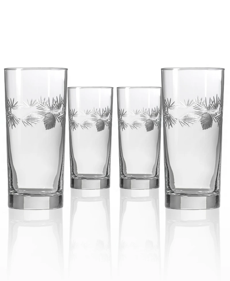 Rolf Glass Icy Pine Cooler Highball Glass 15oz