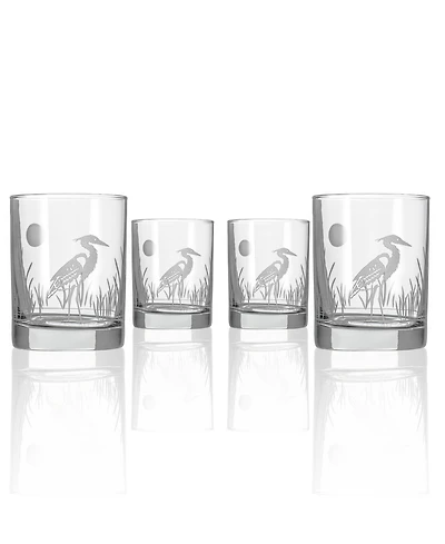 Rolf Glass Heron Double Old Fashioned Glass 13oz