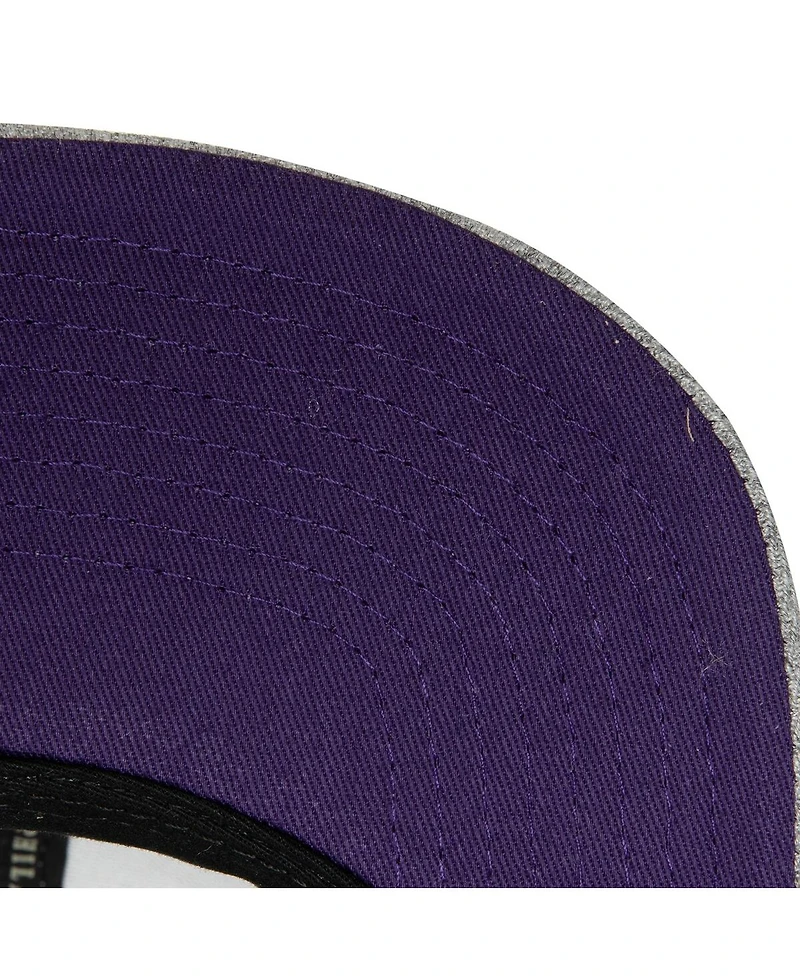 Men's Mitchell & Ness Heather Gray Sacramento Kings Hardwood Classics 2.0 Snapback Hat