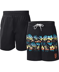 Men's G-iii Sports by Carl Banks Black San Francisco Giants Breeze Volley Swim Shorts