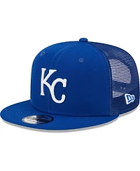Men's New Era Royal Kansas City Royals Team Color Trucker 9FIFTY Snapback Hat