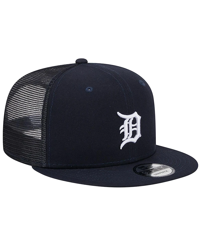 Men's New Era Navy Detroit Tigers Team Color Trucker 9FIFTY Snapback Hat