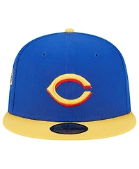 Men's New Era Royal, Yellow Cincinnati Reds Empire 59FIFTY Fitted Hat