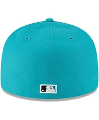 Men's New Era Teal Florida Marlins Cooperstown Collection Turn Back The Clock 59FIFTY Fitted Hat