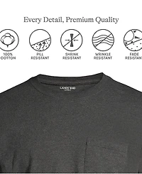 Lands' End Men's Tall Super-t Short Sleeve T-Shirt with Pocket