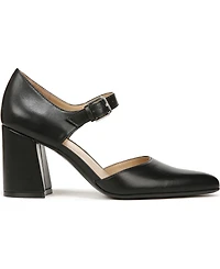 Naturalizer Women's Pixie Mary Jane Pointed Toe Block Heel Pumps