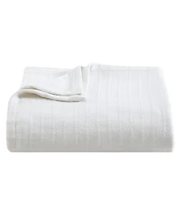 Vera Wang All Over Rib Cotton Reversible Blanket, Full/Queen