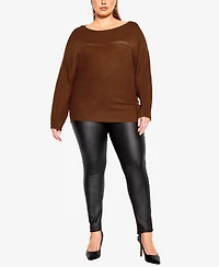 City Chic Plus Romance Sweater