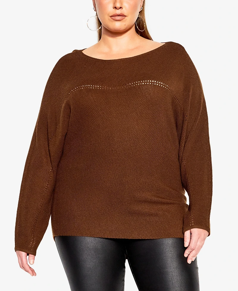 City Chic Plus Romance Sweater