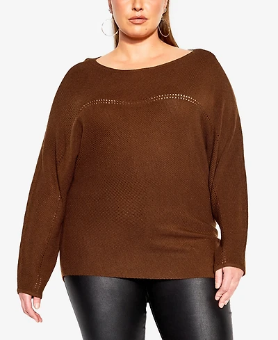 City Chic Plus Romance Sweater