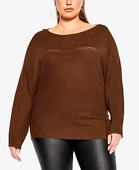 City Chic Plus Romance Sweater