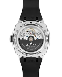 Alpina Men's Swiss Automatic Alpiner Extreme Regulator Black Rubber Strap Watch 41mm