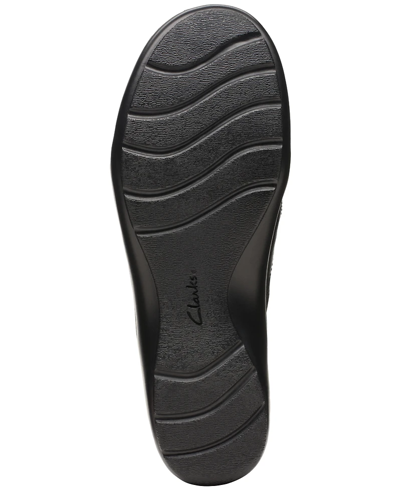 Clarks Women's Cora Dusk Ruched Side-Button Slip-On Shoes